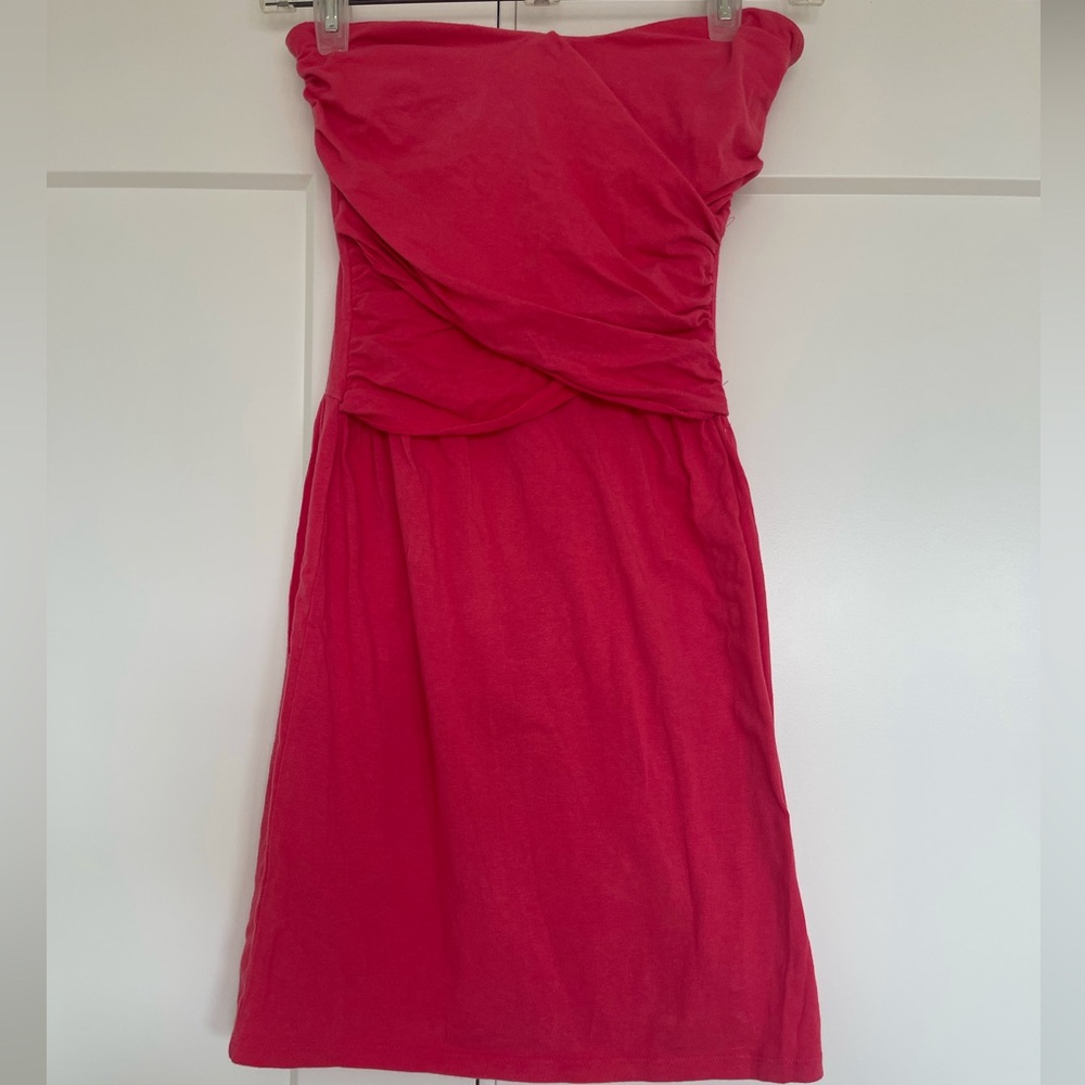 Victorias Secret Strapless Bra Top swim coverup pink size XS